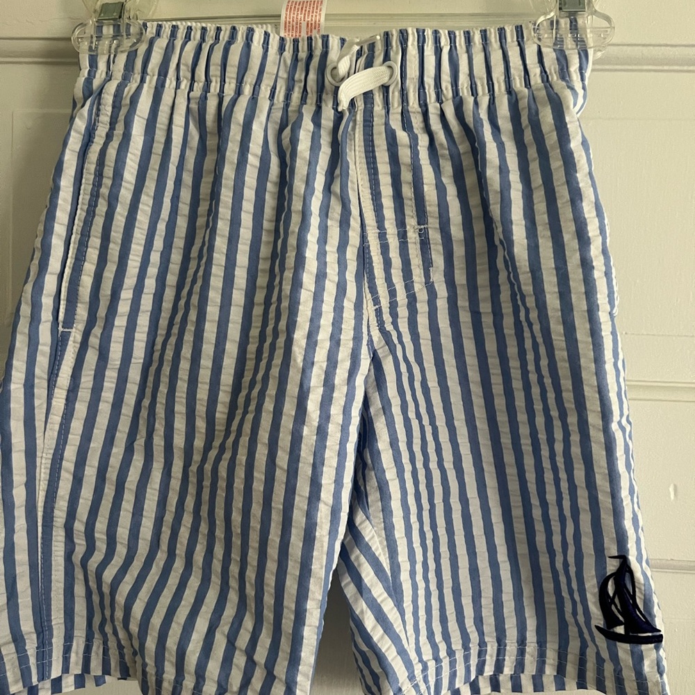 Boys seersucker bathing suit